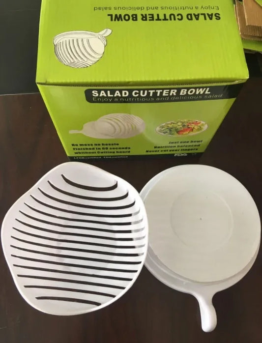 Decorbites™ Einfacher Salat-Schneide-Schüssel: Multifunktionales Küchenwerkzeug für die Zubereitung von Obst & Gemüse