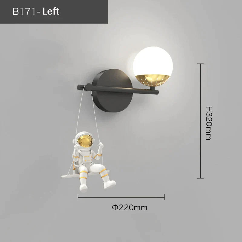 Decorbites™ Kinder-Astronaut-Wandlampe: Moderne Raumthemen-Schlafzimmerleuchte
