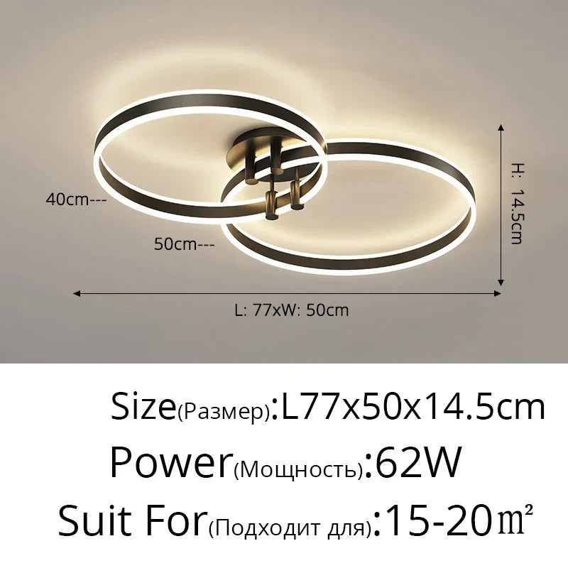 Decorbites™ LED-Acrylichtleuchter Auf/Ab-Lichter Kronleuchter für Wohnzimmer Schlafzimmer Heimdekoration