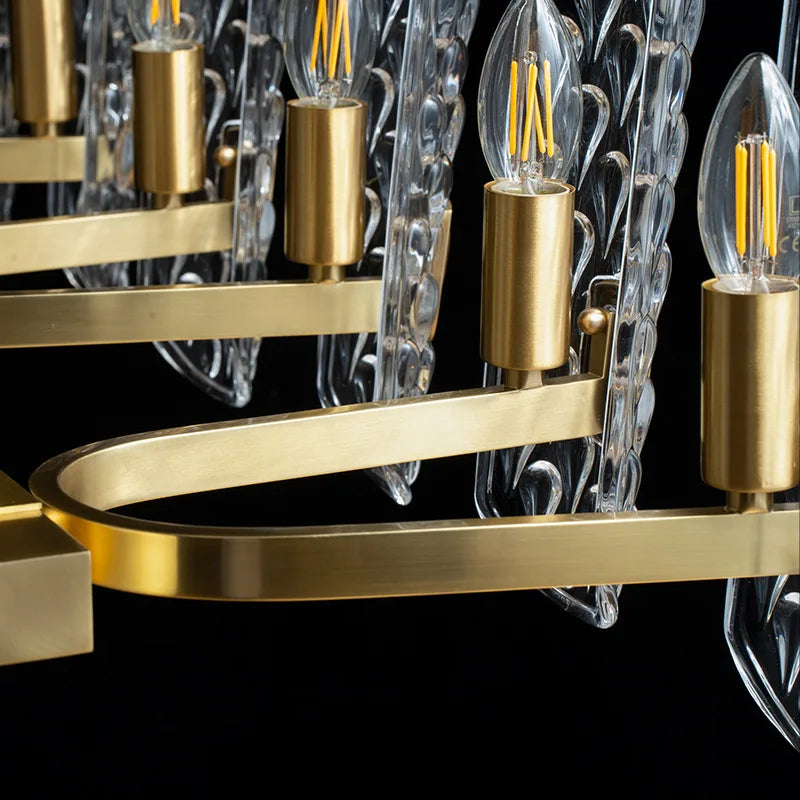 Decorbites™ Glas-LED-Deckenleuchter für Wohnzimmer, Schlafzimmer, Restaurant, Hotel, Küche – Luxusbeleuchtung