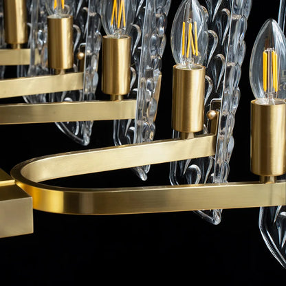 Decorbites™ Glas-LED-Deckenleuchter für Wohnzimmer, Schlafzimmer, Restaurant, Hotel, Küche – Luxusbeleuchtung