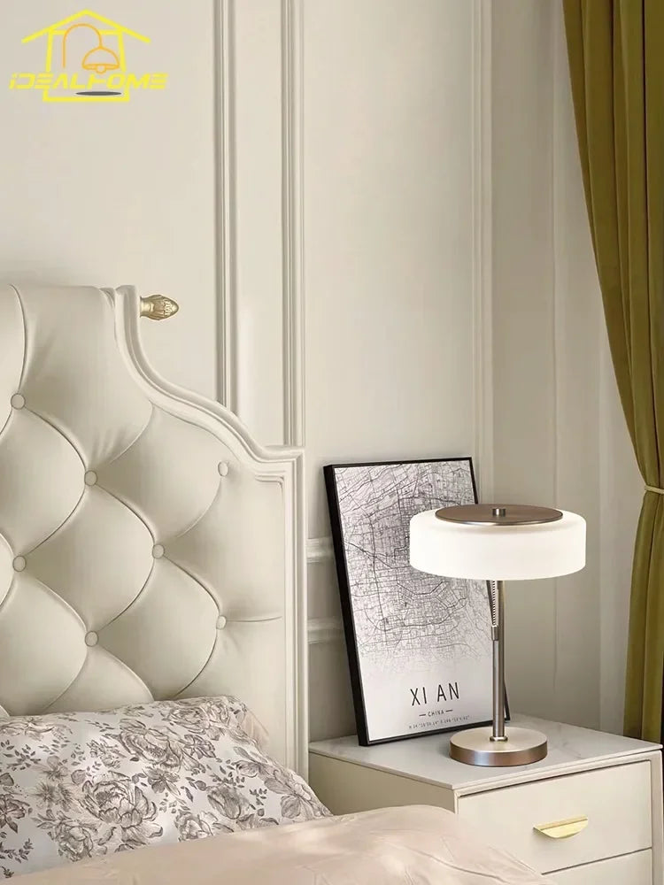 Decorbites™ Cremeglas-Tischleuchte LED E14, modernes Design im luxuriösen Vintage-Stil