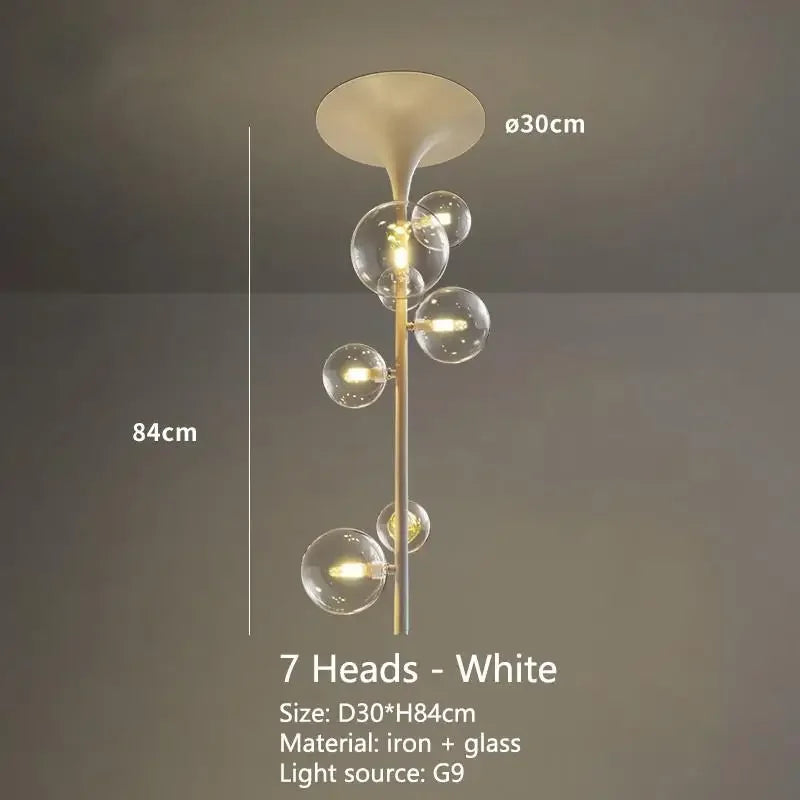 Decorbites™ LED-Blase-Leuchter aus klarem Glas-Kugeln als Hängeleuchte für Esszimmer & Bar