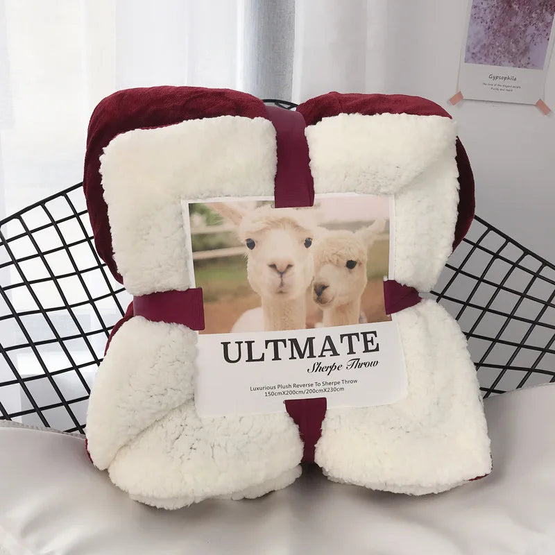 Decorbites™ Kuscheliges Plüschdecke: Weich, warm, leicht für Schlafzimmer & Sofa ganzjährig