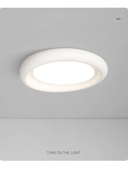 Decorbites™ LED-Deckenleuchte Creme für Mädchenzimmer – Moderne minimalistische Beleuchtung für das Schlafzimmer
