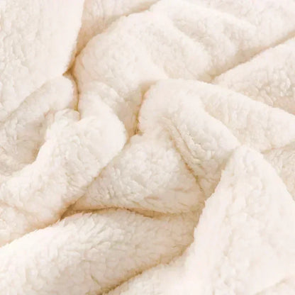 Decorbites™ Kuscheliges Flanell-Fleece-Lammwoll-Decke - 3 Lagen, warm & weich fürs Bett.