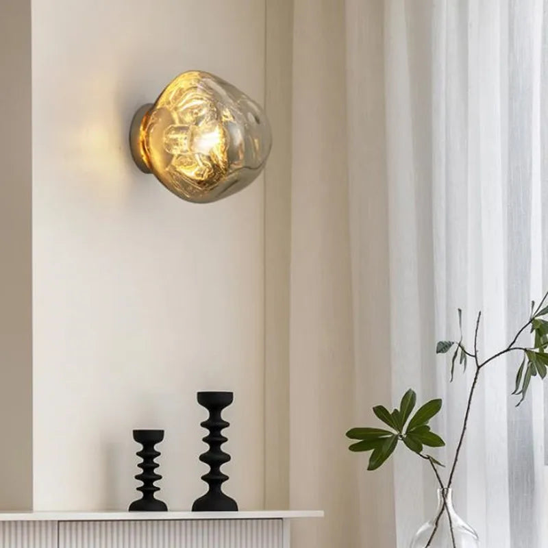 Nordic Lava Glass Wall Lamp