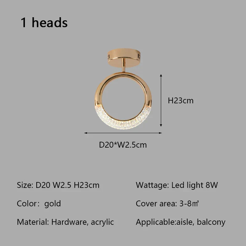 Decorbites™ Kreisring-LED-Deckenleuchte – Moderne minimalistische Luxus-Acrylic-Schlafzimmerbeleuchtung