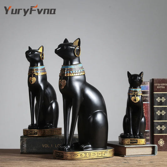 Decorbites™ Statue der Katzen-Göttin Bastet als Figurine zur Dekoration für Zuhause und Büro als Geschenk