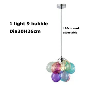 Decorbites™ Glas-Blase-Kronleuchter-Hängeleuchte für Wohnzimmer & Schlafzimmer