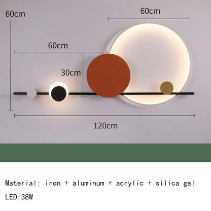 DecorBites™ Art Deco LED Wall Sconce: Modern Lighting for Hotel Restaurant Corridors