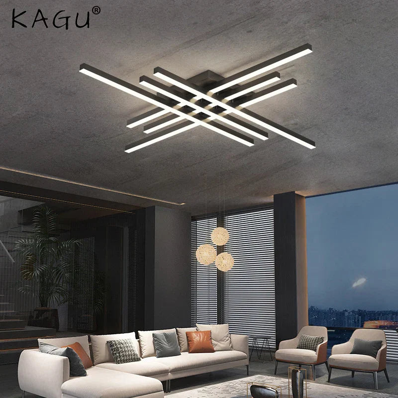 Decorbites™ Gold Schwarz Aluminium LED-Kronleuchter für Schlafzimmer Esszimmer Wohnzimmer Beleuchtung