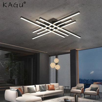 Decorbites™ Gold Schwarz Aluminium LED-Kronleuchter für Schlafzimmer Esszimmer Wohnzimmer Beleuchtung