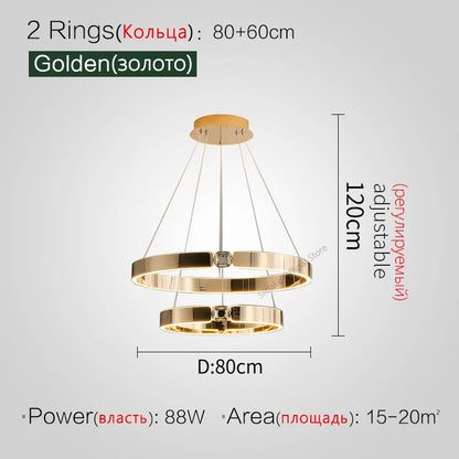 Decorbites™ Diamantring-Lüster | Nordischer Kristall-Schlaf- und Wohnzimmer-Luxusleuchte