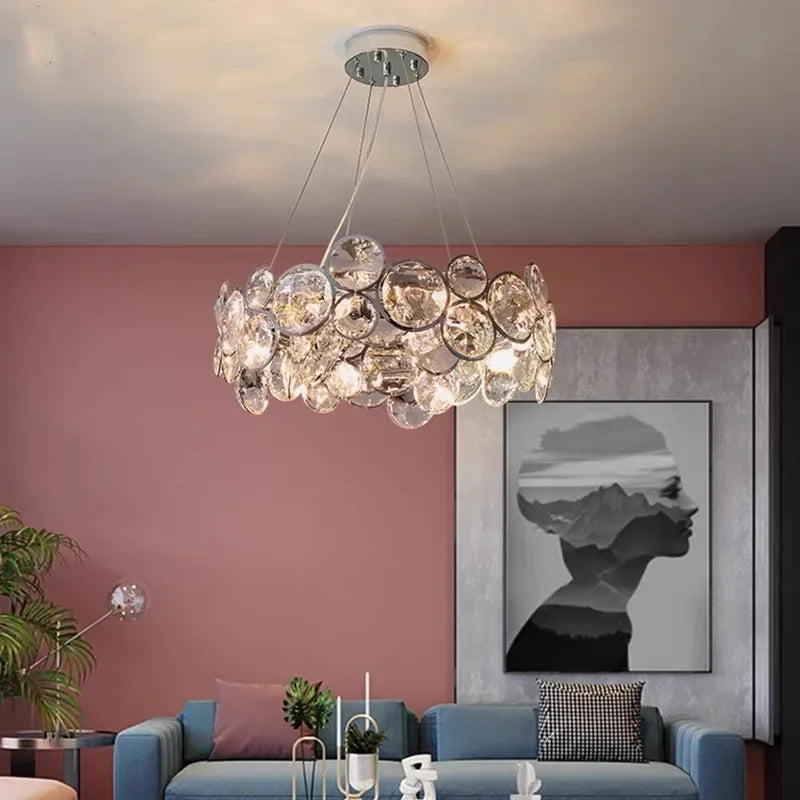 Decorbites™ Kristall-LED-Kronleuchter: Moderner nordischer Stil Luxus-Hängeleuchte für Wohnzimmer, Schlafzimmer, Esszimmer