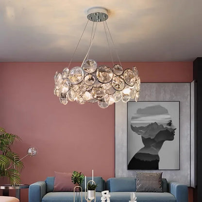 Decorbites™ Kristall-LED-Kronleuchter: Moderner nordischer Stil Luxus-Hängeleuchte für Wohnzimmer, Schlafzimmer, Esszimmer
