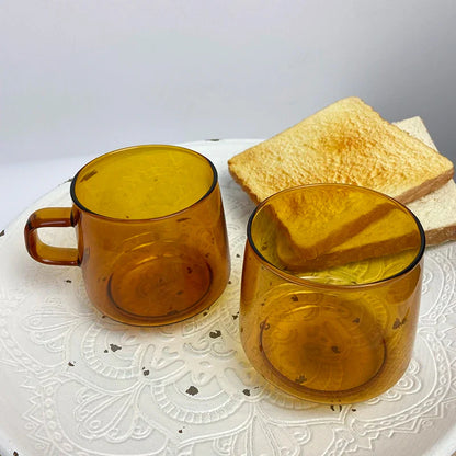 Decorbites™ Glas-Kaffeetasse: Bunte, langlebige, hitzebeständige Tasse für Tee, Saft, Milch
