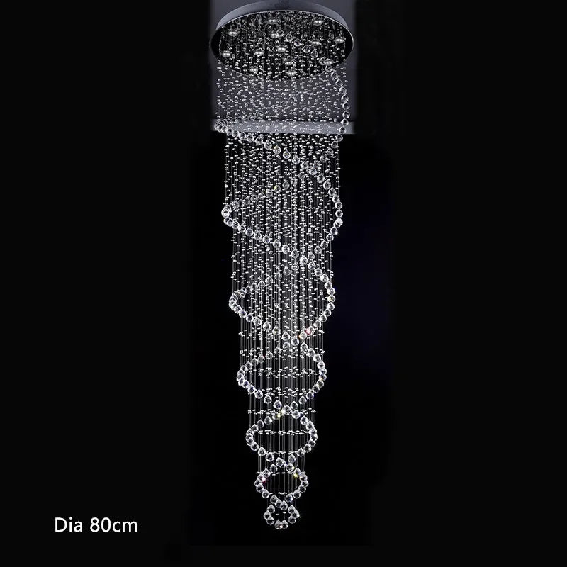 Decorbites™ Kristall-Treppenhaus-Lüster: Luxuriöse LED-Beleuchtung für Hotel, Villa und Schlafzimmer-Deckenleuchte