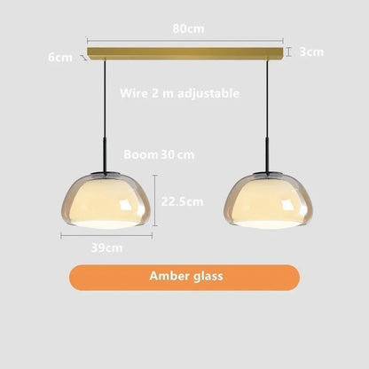 Decorbites™ Glas-Gelee-Hängelampe - Minimalistisches Luxusdesign für das Wohnzimmer im Haus