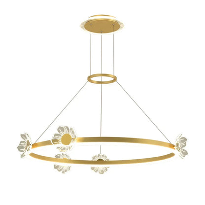 Decorbites™ Gold-Schmetterling-Kristall-Leuchter-Hängeampel für elegante Wohnzimmer- und Restaurantdekoration