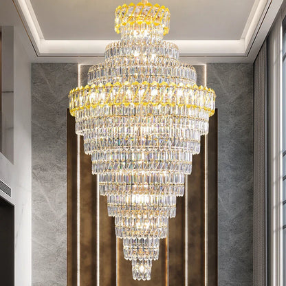 Decorbites™ Kristall-Leuchter: Penthouse-Lichtluxus für Villa-Wohnzimmer, rotierende Treppenhaus-Atmosphäre