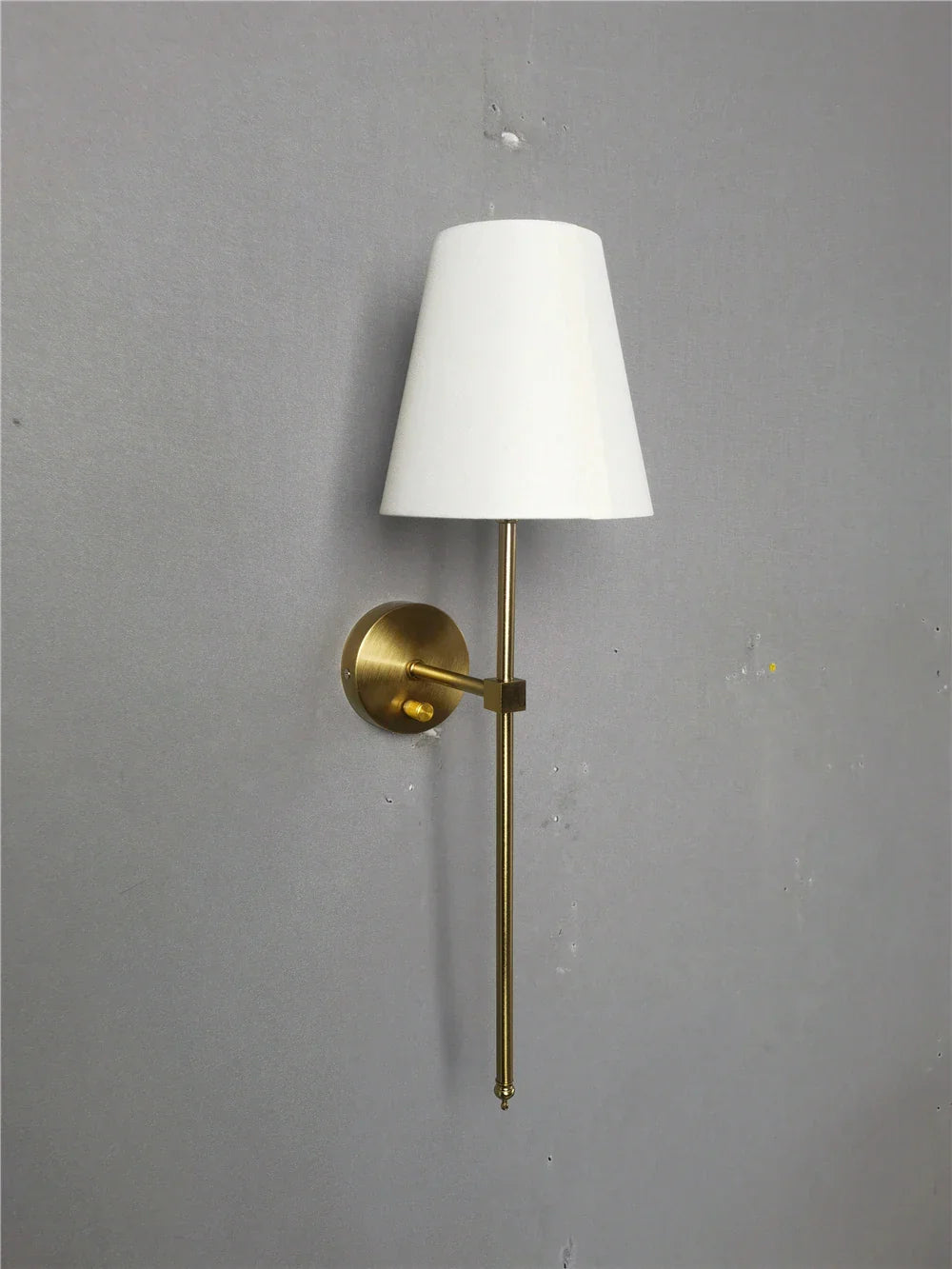 Gold Cloth Wall Sconce