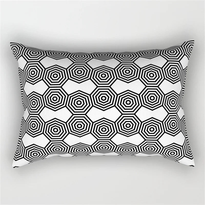 Decorbites™ Geometrisches Wellenlinien-Taljen-Kissenbezug-Set