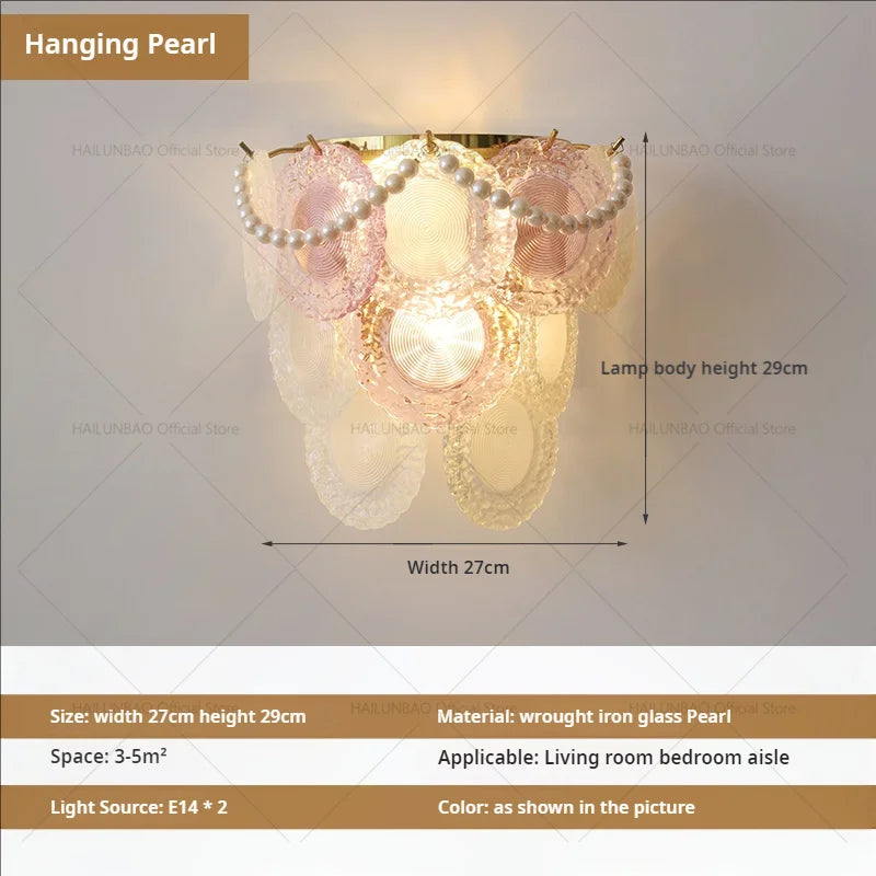Crystal Glass Wall Lamp