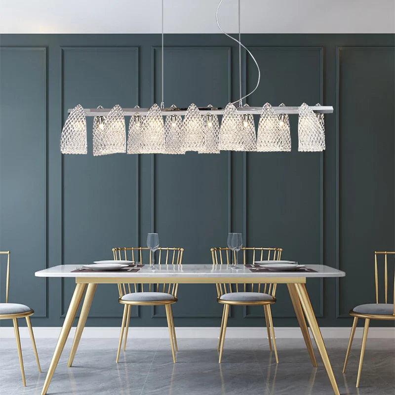Decorbites™ Glas-Kiefernzapfen-LED-Kronleuchter: Moderne Art-Deco-Hängebeleuchtung