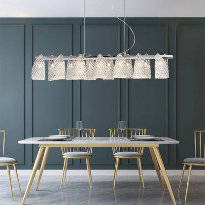 Decorbites™ Glas-Kiefernzapfen-LED-Kronleuchter: Moderne Art-Deco-Hängebeleuchtung