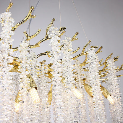 Decorbites™ Kristall-Metall-Kronleuchter: Elegante Luxus-Hängeleuchte für die Dekoration von Zuhause und Hotel