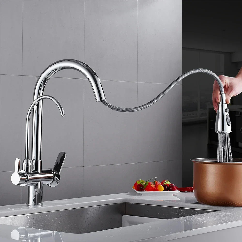 Chrome Filter Kitchen Faucet