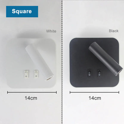 DecorBites™ Adjustable Wall Lamp for Bedroom, Study, or Reading - 350° Rotation, Switch Included