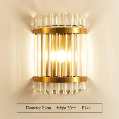 Decorbites™ Kristall-Wandleuchte: Elegante goldene LED-Wandleuchte für Schlafzimmer, Wohnzimmer & Badezimmer