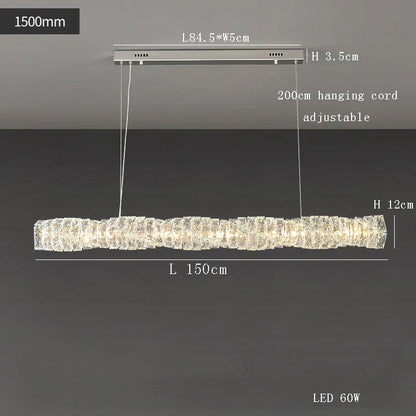 Decorbites™ Glasleuchter LED-Deckenleuchte modern für Wohnzimmer Hotel Speisesaal