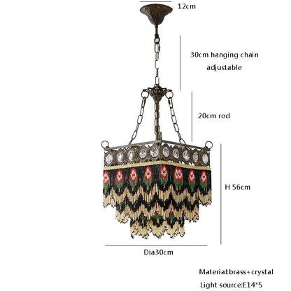 Decorbites™ Französischer Messing-Kristall-Deckenleuchter | Klassische Europäische Hängeleuchten