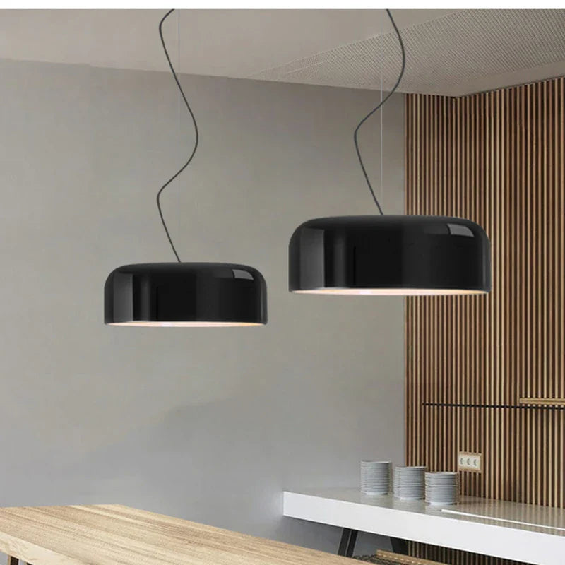 Black Round Nordic Pendant Light