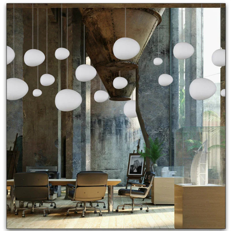 DecorBites™ Glass Ball LED Pendant Light for Modern Living Room Décor