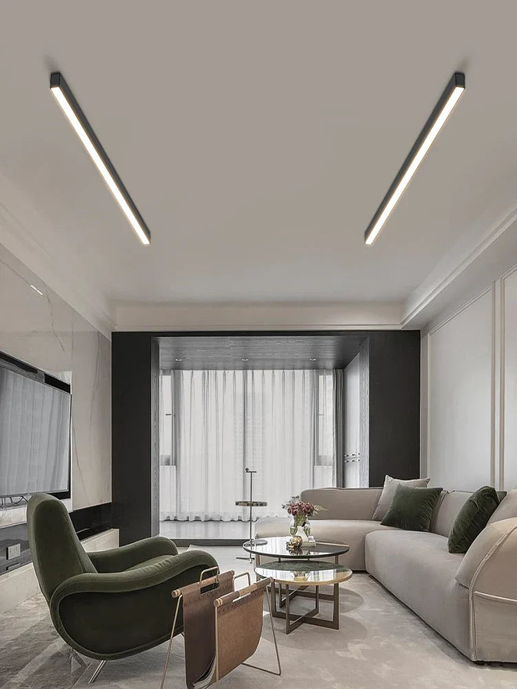 Decorbites™ Lineare LED-Deckenleuchte für Wohnzimmer, Schlafzimmer, Flur, Balkon, Esszimmer – Minimalistisches Leuchten