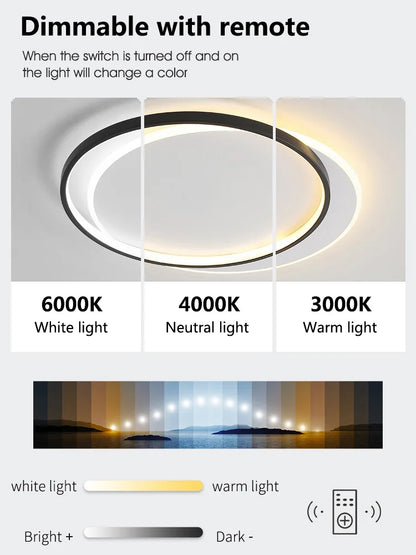 Decorbites™ LED-Deckenleuchte-Set – Modern minimalistisches nordisches Schlafzimmer-Wohnzimmer-Beleuchtung