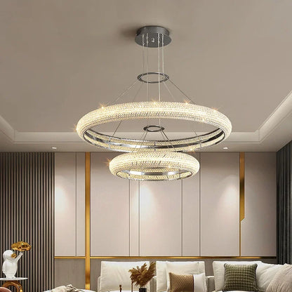 Decorbites™ Elegante Chrom-Kristall-Lüster für Esszimmer Wohnzimmer Schlafzimmer Flur