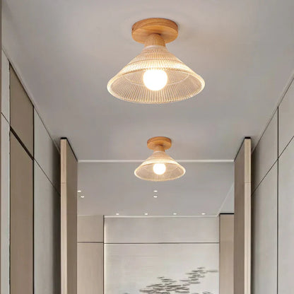 DecorBites™ Clear Glass LED Ceiling Light Fixture for Modern Home Aisle Balcony Restaurant Hallway Lighting