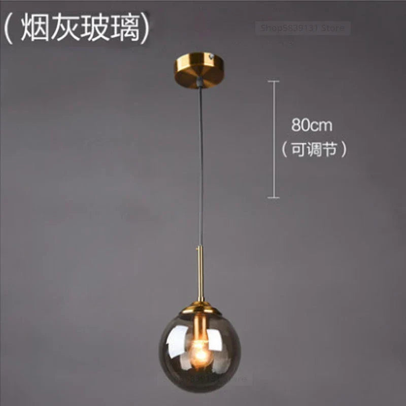 Decorbites™ Glas-Kugeln-Wandlampen LED Vintage Spiegel Nachttisch Schlafzimmerleuchte Modern Nordischer Stil