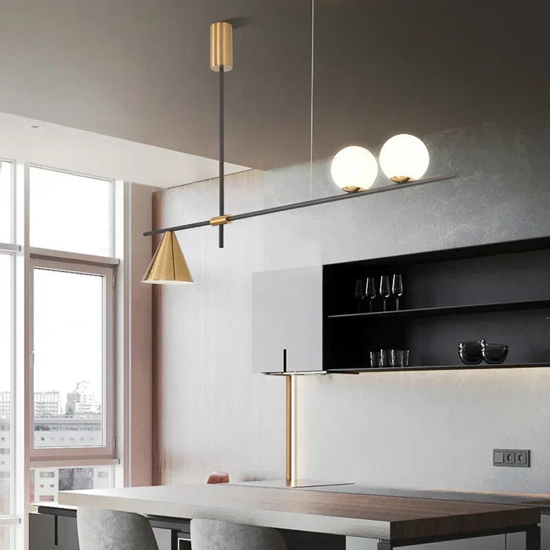 DecorBites™ Glass Chandelier Pendant Light for Dining Room Kitchen Fixtures