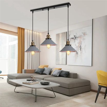 Decorbites™ Industrielle Nordische Pendelleuchten mit Mehrfarbiger Lampenschirm für Küche und Esszimmer