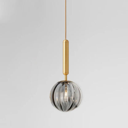 Nordic Glass Pendant Light With Painted Iron Finish