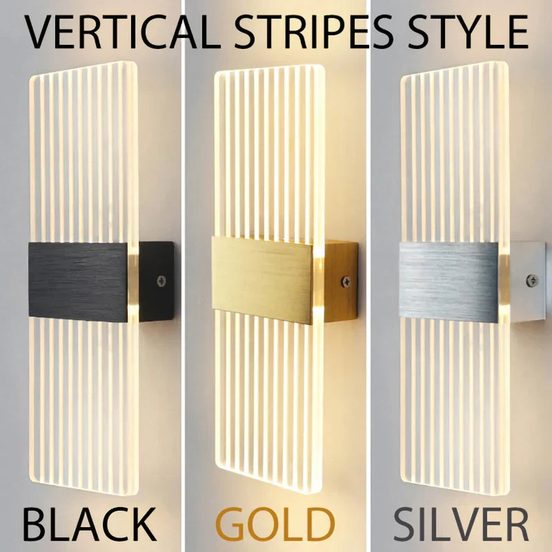 Decorbites™ Acryl-Touch-Sensor-LED-Wandleuchte, moderne Wandlampen, 6W Innenbeleuchtung für die Hausdekoration