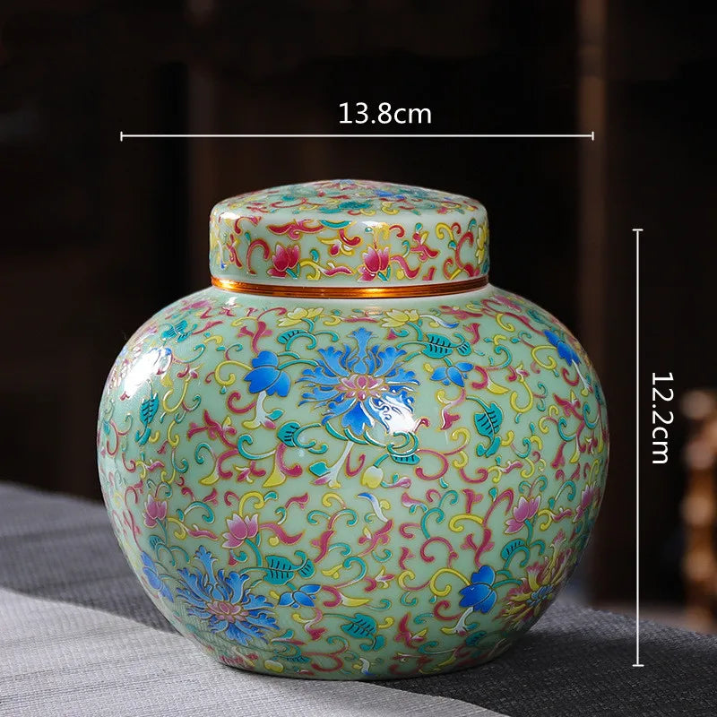 Decorbites™ Emaille-Teekanne Keramik-Vorragsgefäß - Luftdichter Kaffeebehälter