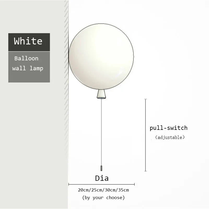 Decorbites™ Bunte Ballon-LED-Wandleuchten mit Speicherfunktion