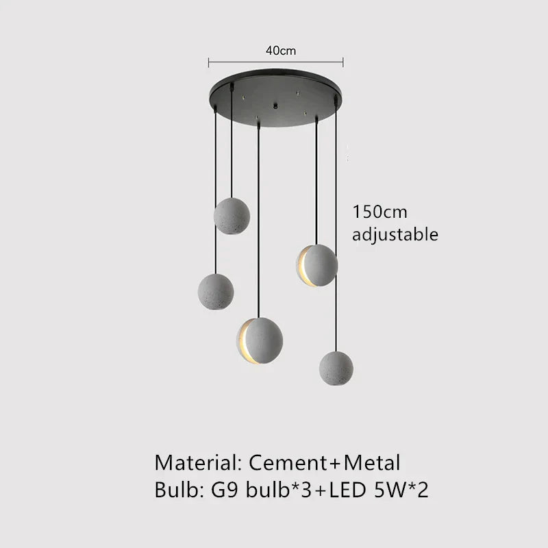 Decorbites™ Industrielle Vintage-Zement-Pendant-Lampe für Zuhause, Esszimmer, Küche